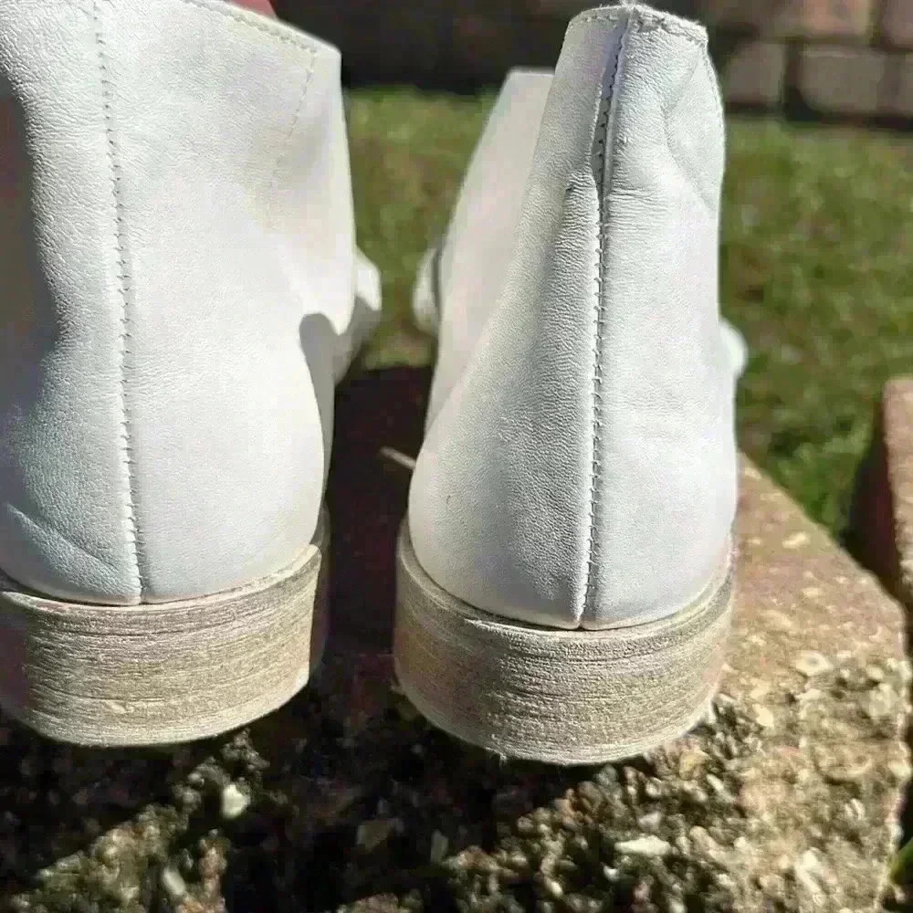 NWOT FREE PEOPLE women’s Sun Valley open toe stacked heel white Sandal sz EU 40 - Picture 8 of 12